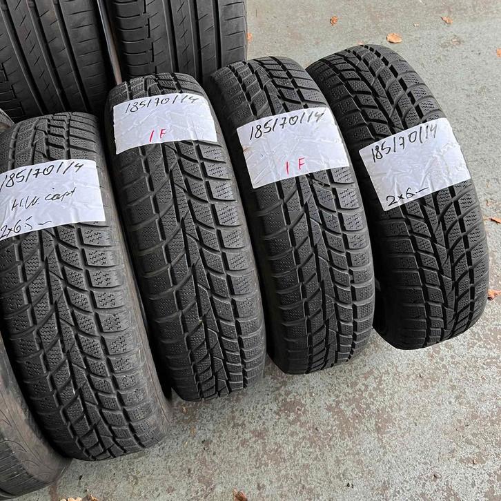 4 x Hankook Winter i*cept 185-70-14 Winterbanden 6,5mm, Auto-onderdelen, Banden en Velgen, 14 inch, Winterbanden, 185 mm, Personenwagen