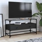vidaXL Tv-meubel met glazen blad 98x35x51 cm bewerkt hout, Huis en Inrichting, Verzenden, Nieuw, Overige houtsoorten