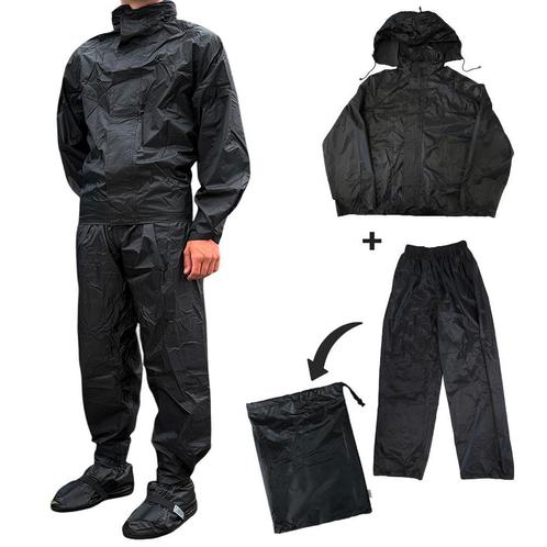 Regenpak met Capuchon 100% - Waterdicht & Snel Thuisbezorgd!, Caravans en Kamperen, Regenkleding, Dames, Heren, Kinderen, Regenpak