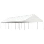 vidaXL Prieel met dak 15,61x5,88x3,75 m polyetheen wit, Verzenden, Nieuw