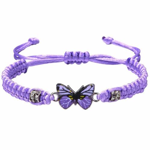 Fako Bijoux® - Vlinder Armband - Nylon - 12x18mm -, Sieraden, Tassen en Uiterlijk, Armbanden, Verzenden