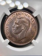 Verenigd Koninkrijk. George VI. 1 Penny 1937 NGC MS64BN, Postzegels en Munten