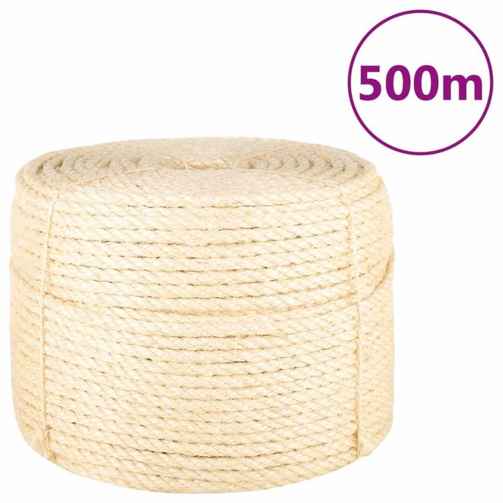 vidaXL Touw 10 mm 500 m 100% sisal, Doe-het-zelf en Verbouw, IJzerwaren en Bevestigingsmiddelen, Nieuw, Verzenden