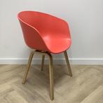Tweedehands Hay eetkamerstoel rose /oranje, kunststof - hout, Huis en Inrichting, Stoelen, Ophalen of Verzenden, Nieuw, Stof, Eén