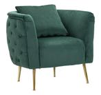 FAUTEUIL BUCAREST GROEN CM 76X74X73, Huis en Inrichting, Fauteuils, Ophalen of Verzenden, Nieuw