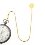 Gouden vestzak horlogeketting (voor aan een zakhorloge) |..., Ophalen of Verzenden, Goud