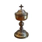 Barok stijl Ciborium - .935 zilver - midden 19e eeuw -, Antiek en Kunst