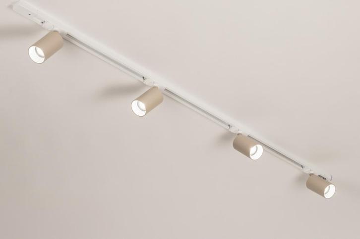 Rietveld Spots - Wit, Beige, Zand - Metaal, Huis en Inrichting, Lampen | Hanglampen, Verzenden