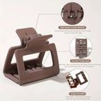 Set 8 Haarklemmen - Bruin - Zwart - Beige - Taupe - Goede, Boeken, Verzenden, Nieuw