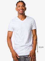 HEMA Heren t-shirt regular fit v-hals extra lang - 2 stuks, Verzenden, Nieuw