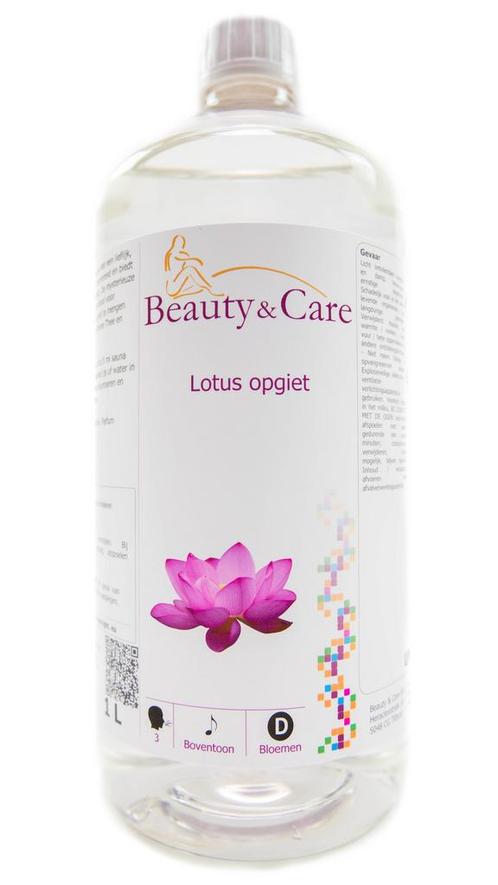 Beauty & Care Lotus opgiet 1 L.  new, Sport en Fitness, Sauna, Fins of Traditioneel, Toebehoren, Nieuw, Ophalen of Verzenden