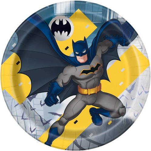 Batman Borden 23cm 8st, Hobby en Vrije tijd, Feestartikelen, Nieuw, Verzenden