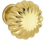 Meubelknop Nouveau 30mm messing gelakt, Nieuw