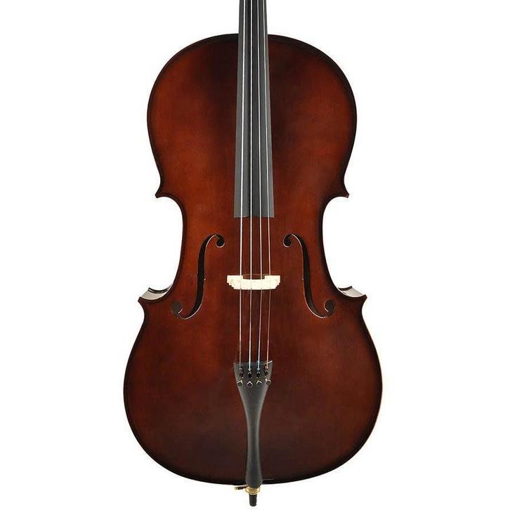 Leonardo LC-2044 4/4 cello met strijkstok en draagtas, Muziek en Instrumenten, Strijkinstrumenten | Cello's, Verzenden