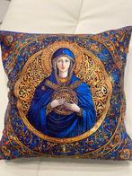 San Leucio exclusieve iconenkussens Madonna met gouden lapis, Antiek en Kunst, Antiek | Boeken en Bijbels