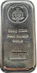 500 gram Argor Heraeus Niue muntbaar (zilver), Postzegels en Munten, Munten | Oceanië, Zilver, Losse munt, Verzenden