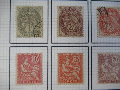 Kreta 1902/1903 - geweldig complete serie van postzegels -, Postzegels en Munten, Postzegels | Europa | Frankrijk
