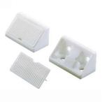 Hoekverbinder met afdekplaatje - wit-grijs, Caravans en Kamperen, Ophalen of Verzenden, Nieuw