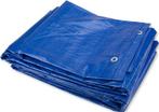 8x10 blauw 250gr afdekzeil met zeilringen - bouwzeil, Doe-het-zelf en Verbouw, Zeil en Folie, Ophalen of Verzenden, Nieuw, 15 m² of meer