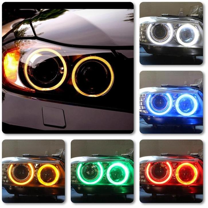 Angel Eyes BMW Lampenset RGB uitvoering BMW 1-3-5 Serie X5 X, Auto diversen, Tuning en Styling, Ophalen of Verzenden