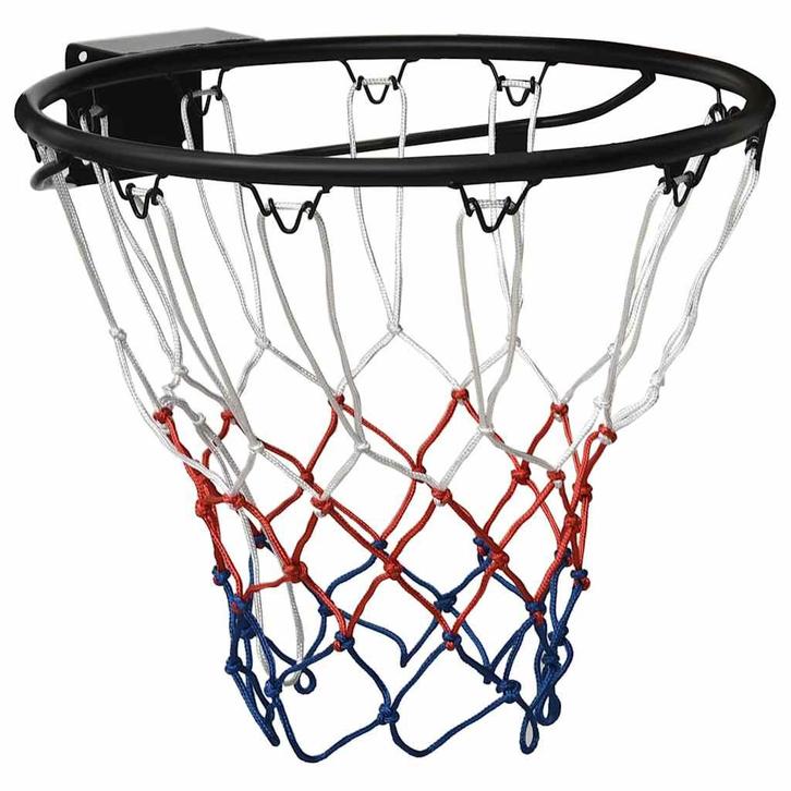 vidaXL Basketbalring 45 cm staal zwart, Sport en Fitness, Basketbal, Nieuw, Verzenden