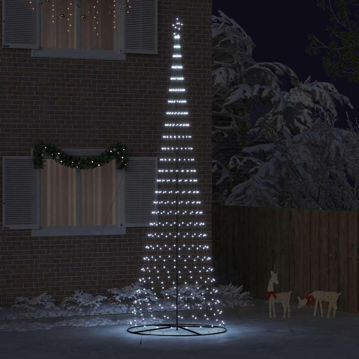 vidaXL LED Kerstboom met 550 LED Koudwit 160 x 160 x 500 cm, Diversen, Kerst, Nieuw, Verzenden