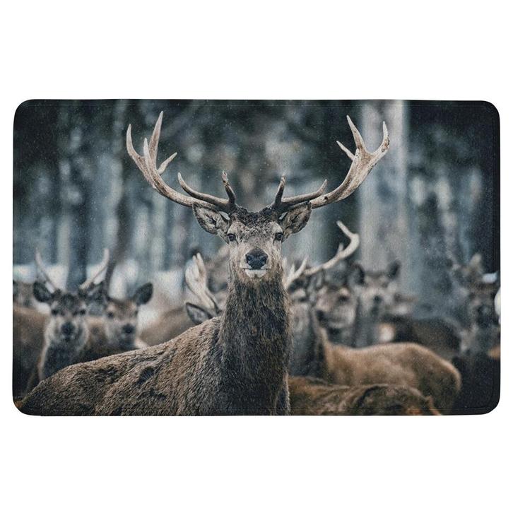 deurmat winter hert 75x50cm, Tuin en Terras, Deurmatten, Verzenden