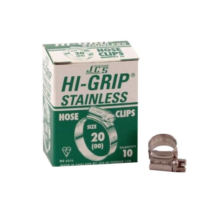 10 stuks Slangklemmen 13-20 mm RVS hi-grip NR.20, Watersport en Boten, Accessoires en Onderhoud, Nieuw, Ophalen of Verzenden