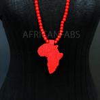 Houten kralen ketting / halsketting / hanger - Afrikaans con, Ophalen of Verzenden, Nieuw