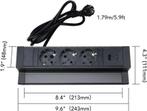 Stekkerdoos met USB - Verlengsnoer - Verlengkabel - 1,8M - Z, Verzenden, Nieuw