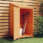 Tuinschuur 55x52x112 cm massief vurenhout bruin, Verzenden, Nieuw