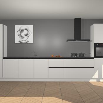 Zijdegrijze greeploze keuken Barentsburg 92501 beschikbaar voor biedingen