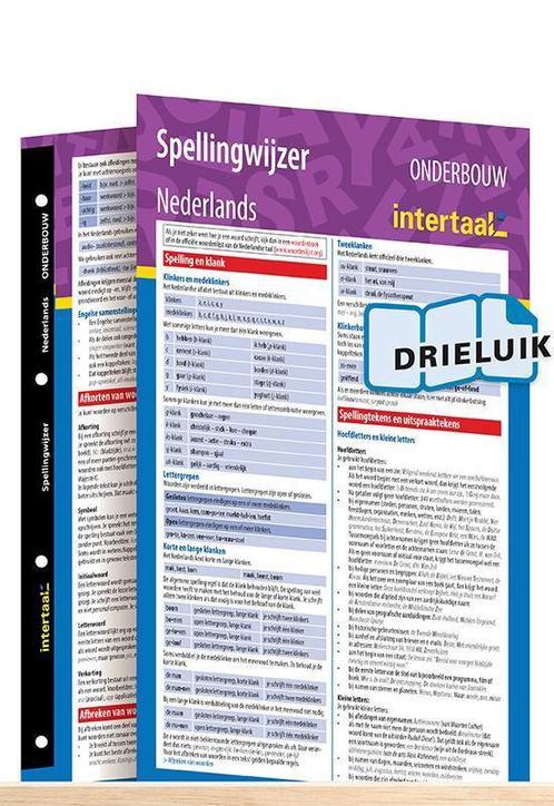 Spellingwijzer Nederlands onderbouw uitklapkaa 9789462935730, Boeken, Techniek, Zo goed als nieuw, Verzenden