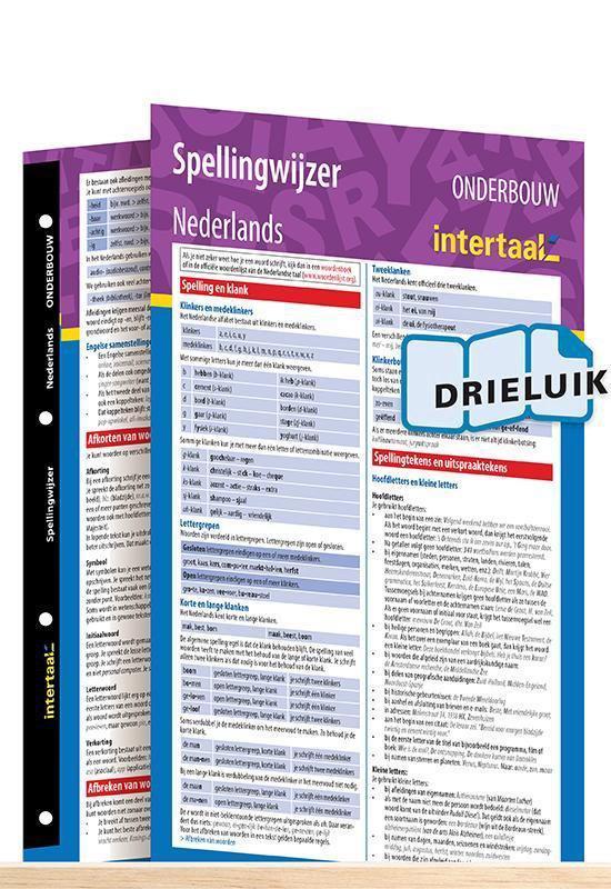 Spellingwijzer Nederlands onderbouw uitklapkaa 9789462935730, Boeken, Techniek, Zo goed als nieuw, Verzenden