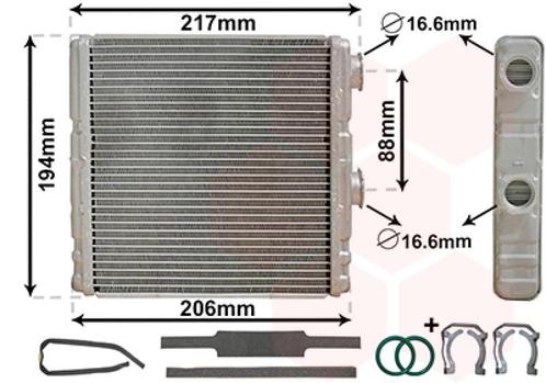 KACHEL RADIATEUR VOOR RENAULT LAGUNA COUPE DT0/1 2008-2015, Auto-onderdelen, Airco en Verwarming, Nieuw, Ophalen of Verzenden