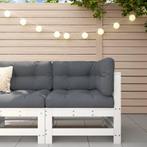 vidaXL Hoekbank met kussens massief grenenhout, Tuin en Terras, Tuinsets en Loungesets, Verzenden, Nieuw