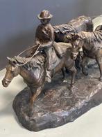 After Charles Marion Russell (1864 – 1926) - Beeld, Covered, Antiek en Kunst, Antiek | Keramiek en Aardewerk