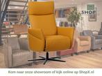 Leren relaxfauteuil Ease - Toledo Leem (geel/bruin) - Large, Huis en Inrichting, Fauteuils, Nieuw, Ophalen of Verzenden, 50 tot 75 cm