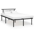 vidaXL Bedframe metaal zwart 120x200 cm, Huis en Inrichting, Slaapkamer | Bedden, Verzenden, Zwart, Nieuw, Twijfelaar