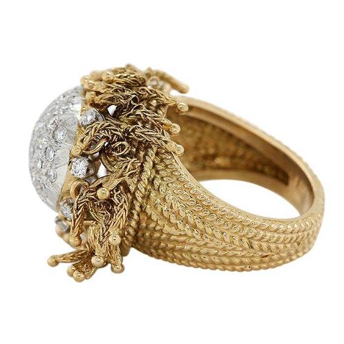 Ring - 18 karaat Geel goud - 1.50ct. tw., Sieraden, Tassen en Uiterlijk, Ringen
