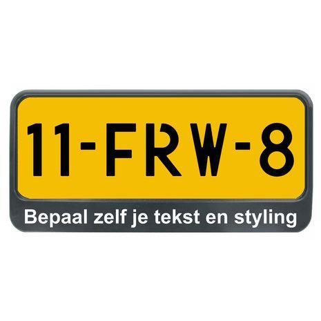 Kentekenplaathouder - USA 18:2  - Eigen Tekst bedrukking, Auto diversen, Kentekenplaathouders, Nieuw, Verzenden