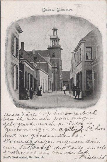 GIESSENDAM - Dorpsgezicht, Groeten uit Giessendam, Verzamelen, Ansichtkaarten | Nederland, Verzenden