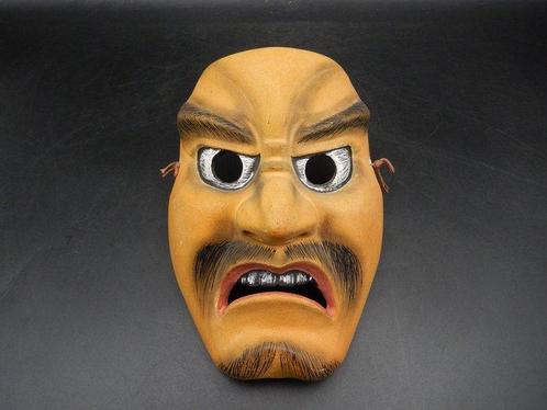 Noh masker - Hout - Houten beeldhouwwerk van Noh-masker, Antiek en Kunst, Antiek | Overige Antiek