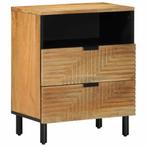 vidaXL Nachtkastje 50x33x60 cm massief mangohout bruin, Verzenden, Nieuw, Hout