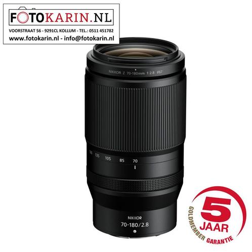 Nikon Z 70-180mm f2.8 | OP VOORRAAD! | Foto Karin Kollum, Audio, Tv en Foto, Fotografie | Lenzen en Objectieven, Telelens, Nieuw