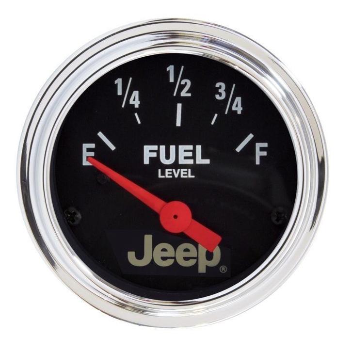 Autometer Jeep 52mm 73 OHMS Empty/8-12 OHMS Full Short Sweep, Auto-onderdelen, Interieur en Bekleding, Ophalen of Verzenden