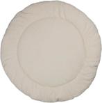 MamaLoes Teddy Boucle Naturel 90 cm Rond Omkeerbaar Boxkleed, Verzenden, Nieuw