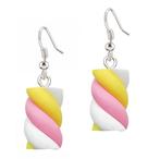 Fako Bijoux® - Oorbellen - Spekjes - Candy - Geel/Wit/Roze, Verzenden, Nieuw