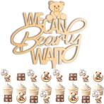 Babyshower ballonnen set met 10 grote gouden letters, Verzenden, Nieuw, Versiering, Geboorte of Huwelijk