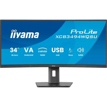 Iiyama ProLite XCB3494WQSU-B1 Zwart - 34 monitor Doosschade beschikbaar voor biedingen
